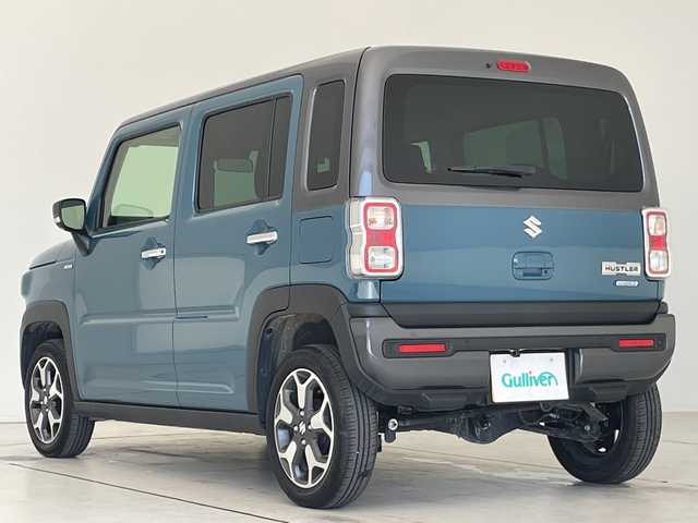 スズキ ハスラー HYBRID X 愛知県 2024(令6)年 1.1万km デニムブルー ガンメタリック 2トーン SDナビ/レーダークルーズコントロール/シートヒーター/バックカメラ/コーナーセンサー/４WD/LEDヘッドライト/衝突軽減システム/ETC/ステアリングスイッチ/スマートキー/プッシュスタート