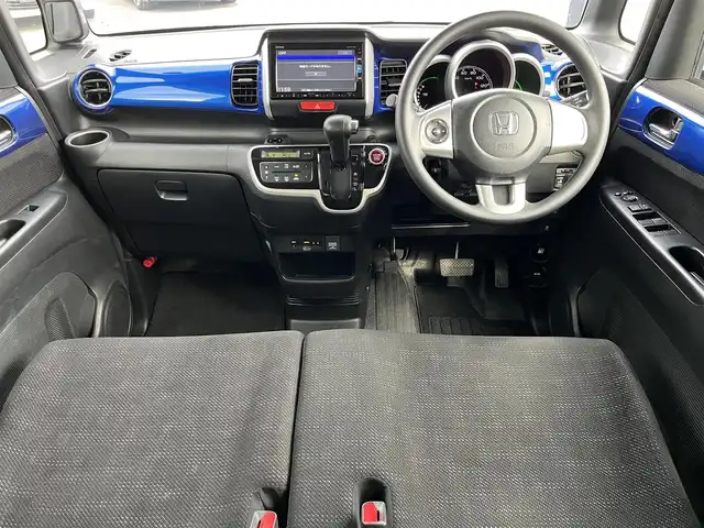 ホンダ Ｎ ＢＯＸ G Lパッケージ 奈良県 2016(平28)年 3.1万km ブリリアントスポーティブルーメタリック2トーン 純正ナビ（VXM-165VFi)/（フルセグ/BT/CD/DVD)/バックカメラ/アイドリングストップ/横滑り防止/片側パワースライドドア/後席サンシェード/オートライト/電動格納ミラー/前方ドライブレコーダー/ETC/純正14インチAW/スペアキーX1/取り扱い説明書