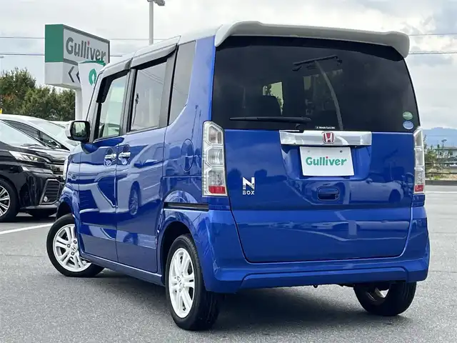 ホンダ Ｎ ＢＯＸ G Lパッケージ 奈良県 2016(平28)年 3.1万km ブリリアントスポーティブルーメタリック2トーン 純正ナビ（VXM-165VFi)/（フルセグ/BT/CD/DVD)/バックカメラ/アイドリングストップ/横滑り防止/片側パワースライドドア/後席サンシェード/オートライト/電動格納ミラー/前方ドライブレコーダー/ETC/純正14インチAW/スペアキーX1/取り扱い説明書