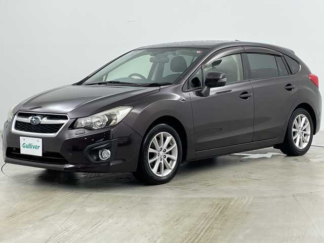 スバル インプレッサ スポーツ 2．0i アイサイト 道央・札幌 2012(平24)年 5.2万km ディープチェリーパール ・4WD/・寒冷地仕様/・社外ナビ（CD＆DVD＆BT＆TV＆AUX）/・アイサイト/・パドルシフト/・ドアミラーヒーター/・HIDヘッドライト/・フォグランプ/・純正AW/・リモコンキー/・スペアキー/・社外AW付スタッドレス積込