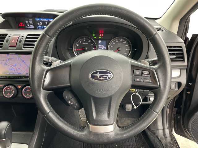 スバル インプレッサ スポーツ 2．0i アイサイト 道央・札幌 2012(平24)年 5.2万km ディープチェリーパール ・4WD/・寒冷地仕様/・社外ナビ（CD＆DVD＆BT＆TV＆AUX）/・アイサイト/・パドルシフト/・ドアミラーヒーター/・HIDヘッドライト/・フォグランプ/・純正AW/・リモコンキー/・スペアキー/・社外AW付スタッドレス積込