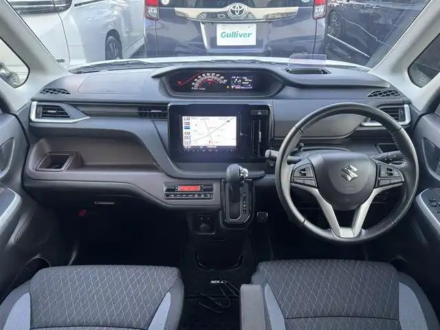 スズキ ソリオ バンディット HV MV 千葉県 2021(令3)年 1.3万km ピュアホワイトP デュアルブレーキサポートシステム/衝突軽減ブレーキ/レーダークルーズコントロール/レーンキープアシスト/コーナーセンサー/純正8インチナビ/フルセグTV/Bluetooth/バックカメラ/両側電動スライドドア/シートヒーター/アイドリングストップ/純正15インチAW/LEDライト/スマートキー/保証書・取説