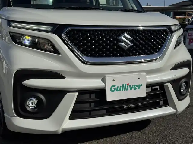 スズキ ソリオ バンディット HV MV 千葉県 2021(令3)年 1.3万km ピュアホワイトP デュアルブレーキサポートシステム/衝突軽減ブレーキ/レーダークルーズコントロール/レーンキープアシスト/コーナーセンサー/純正8インチナビ/フルセグTV/Bluetooth/バックカメラ/両側電動スライドドア/シートヒーター/アイドリングストップ/純正15インチAW/LEDライト/スマートキー/保証書・取説