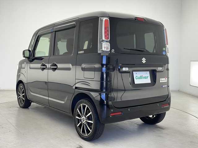 スズキ スペーシア HYBRID X 千葉県 2019(令1)年 0.9万km ブルーイッシュブラックパール3 衝突軽減ブレーキ/レーンキープアシスト/社外メモリナビ（ワンセグ/Bluetoth/CD/DVD/FM/AM)/ドライブレコーダー（前）/アイドリングストップ/両側パワースライドドア/スマートキー/スペアキー/プッシュスタート/オートライト/W＋サイドエアバッグ