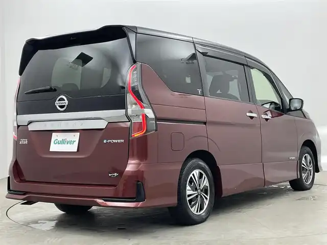 日産 セレナ e－パワー ハイウェイスター V 埼玉県 2019(令1)年 1.2万km マルーンレッド 2トーン プロパイロット　純正９インチナビ　純正フリップダウンモニター　アラウンドビューモニター　ドライブレコーダー　ＥＴＣ　エマージェンシーブレーキ　パーキングアシスト　セーフティパックＢ　ＬＥＤライト