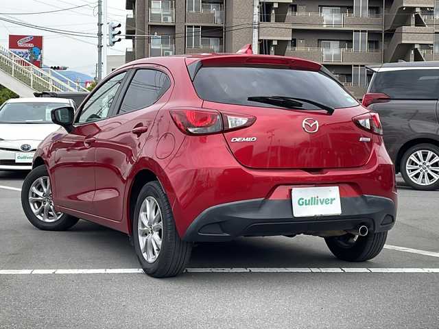 マツダ デミオ 13S ツーリング 長野県 2016(平28)年 5.1万km ソウルレッドプレミアムメタリック 外部検査済み/ワンオーナー/純正SDナビ/(CD/DVD/フルセグTV/Bluetooth/USB)/スマートシティブレーキサポート/ヘッドアップディスプレイ/LEDヘッドライト/スマートキー/ETC/横滑り防止機能/純正15インチアルミホイール/カーテンエアバック/保証書/取扱説明書/スペアキー