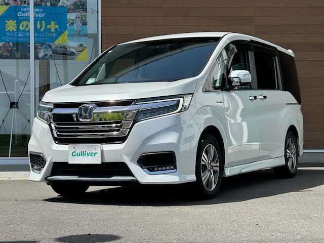 ホンダ ステップワゴン スパーダ ハイブリッド G ホンダセンシング 静岡県 2018(平30)年 6.3万km プラチナホワイトパール ディスプレイオーディオ/ワンオーナー/フルセグTV/バックカメラ/プッシュスタート/クルーズコントロール/両側パワースライドドア/ビルトインETC/ステアリングスイッチ/前方ドライブレコーダー/純正AW/純正フロアマット