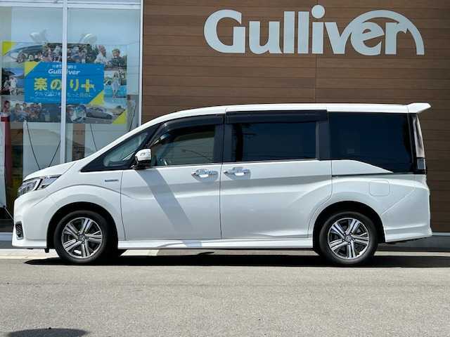 ホンダ ステップワゴン スパーダ ハイブリッド G ホンダセンシング 静岡県 2018(平30)年 6.3万km プラチナホワイトパール ディスプレイオーディオ/ワンオーナー/フルセグTV/バックカメラ/プッシュスタート/クルーズコントロール/両側パワースライドドア/ビルトインETC/ステアリングスイッチ/前方ドライブレコーダー/純正AW/純正フロアマット