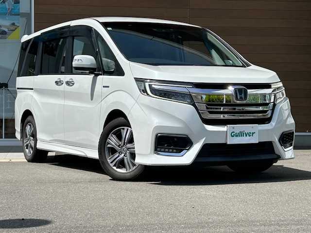 ホンダ ステップワゴン スパーダ ハイブリッド G ホンダセンシング 静岡県 2018(平30)年 6.3万km プラチナホワイトパール ディスプレイオーディオ/ワンオーナー/フルセグTV/バックカメラ/プッシュスタート/クルーズコントロール/両側パワースライドドア/ビルトインETC/ステアリングスイッチ/前方ドライブレコーダー/純正AW/純正フロアマット