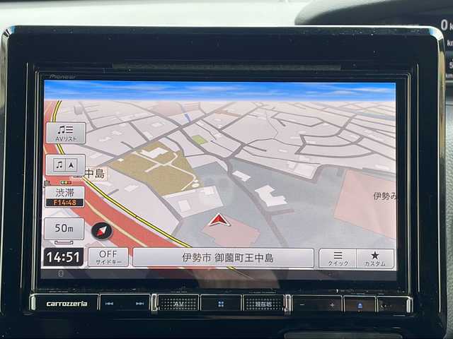 ホンダ Ｎ ＢＯＸ カスタム L 三重県 2021(令3)年 4.9万km プラチナホワイトパール プッシュスタート/電動格納ミラー/片側電動ドア/レーンキープアシスト/ETC/衝突軽減ブレーキ/レーダークルーズコントロール/ステアリングスイッチ/横滑り防止/コーナーセンサー/シートヒーター(前席)/オートライト/arrozzeria8型ナビ(AM/FM/CD/DVD/TV/BT)/フルセグTV/バックカメラ/USB入力端子2か所/リアサンシェード/スペアキー/純正フロアマット/禁煙車