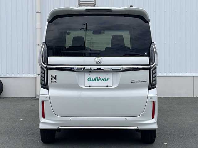 ホンダ Ｎ ＢＯＸ カスタム L 三重県 2021(令3)年 4.9万km プラチナホワイトパール プッシュスタート/電動格納ミラー/片側電動ドア/レーンキープアシスト/ETC/衝突軽減ブレーキ/レーダークルーズコントロール/ステアリングスイッチ/横滑り防止/コーナーセンサー/シートヒーター(前席)/オートライト/arrozzeria8型ナビ(AM/FM/CD/DVD/TV/BT)/フルセグTV/バックカメラ/USB入力端子2か所/リアサンシェード/スペアキー/純正フロアマット/禁煙車