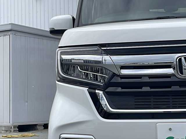 ホンダ Ｎ ＢＯＸ カスタム L 三重県 2021(令3)年 4.9万km プラチナホワイトパール プッシュスタート/電動格納ミラー/片側電動ドア/レーンキープアシスト/ETC/衝突軽減ブレーキ/レーダークルーズコントロール/ステアリングスイッチ/横滑り防止/コーナーセンサー/シートヒーター(前席)/オートライト/arrozzeria8型ナビ(AM/FM/CD/DVD/TV/BT)/フルセグTV/バックカメラ/USB入力端子2か所/リアサンシェード/スペアキー/純正フロアマット/禁煙車