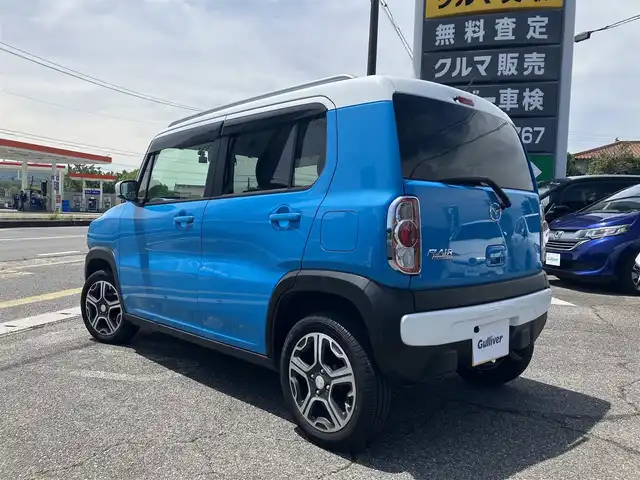 マツダ フレア クロスオーバー XS 広島県 2015(平27)年 6.2万km 青／白 レーダーブレーキサポート/社外ナビ/バックカメラ/フルセグTV/Bluetooth/HIDヘッドライト/オートライト/運転席シートヒーター/ルーフレール/ETC/純正15インチアルミ
