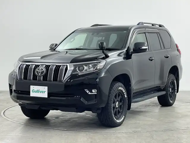 トヨタ ランドクルーザー プラド TX 群馬県 2019(平31)年 6.2万km ブラック サンルーフ/トヨタセーフティセンス/LDA/PCS/AHB/クリアランスソナー/純正９インチSDナビ/CD/DVD/Sd/Bluetooth/フルセグTV/バックカメラ/レーダークルーズコントロール/ステアリングリモコン/オートライト/LEDヘッドライト/LEDフォグライト/ウィンカーミラー/電格ミラー/社外AW/ETC/革巻きステアリング/レザー調シートカバー/社外マット/プッシュスタート/スマートキー/ルーフレール