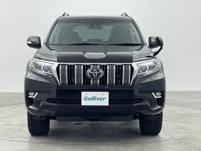 トヨタ ランドクルーザー プラド TX 群馬県 2019(平31)年 6.2万km ブラック サンルーフ/トヨタセーフティセンス/LDA/PCS/AHB/クリアランスソナー/純正９インチSDナビ/CD/DVD/Sd/Bluetooth/フルセグTV/バックカメラ/レーダークルーズコントロール/ステアリングリモコン/オートライト/LEDヘッドライト/LEDフォグライト/ウィンカーミラー/電格ミラー/社外AW/ETC/革巻きステアリング/レザー調シートカバー/社外マット/プッシュスタート/スマートキー/ルーフレール