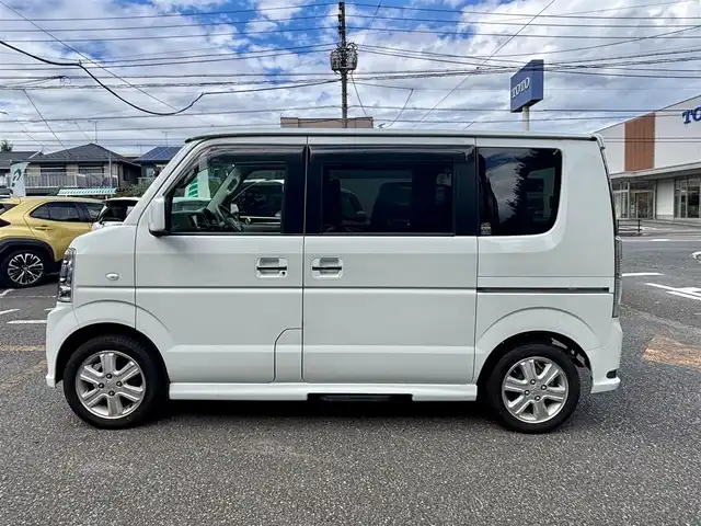 スズキ エブリィ ワゴン PZターボ スペシャル 神奈川県 2013(平25)年 4.8万km パールホワイト メモリナビ/ワンセグテレビ/バックカメラ/ドアバイザー/両側パワースライドドア/HID