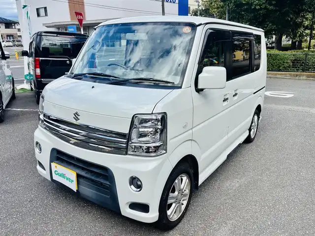 スズキ エブリィ ワゴン PZターボ スペシャル 神奈川県 2013(平25)年 4.8万km パールホワイト メモリナビ/ワンセグテレビ/バックカメラ/ドアバイザー/両側パワースライドドア/HID