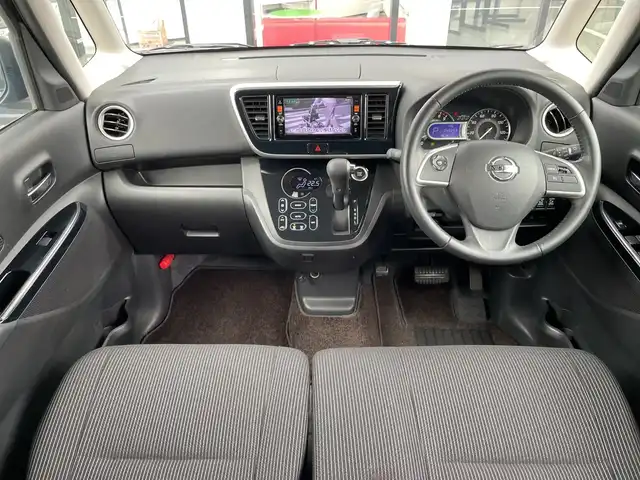 日産 デイズ ルークス ハイウェイスター Gターボ 千葉県 2018(平30)年 4.6万km アッシュブラウンM 純正メモリナビ/(フルセグTV/BT/CD/DVD/FM/AM)/全周囲カメラ/衝突被害軽減システム/車線逸脱警報/クルーズコントロール/両側パワースライドドア/横滑り防止装置/ETC/アイドリングストップ/LEDヘッドライト/フォグランプ/オートライト/ウィンカーミラー/電動格納ミラー/純正15インチAW/シートリフター/プッシュスタート/スマートキー/フロアマット