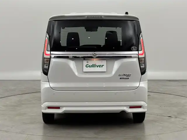スズキ ソリオ バンディット HV MV 福岡県 2021(令3)年 4.8万km ピュアホワイトP 純正９インチナビ　/ＥＴＣ　/全方位カメラ　/両側パワースライドドア　/レーダークルーズコントロール　/衝突軽減被害システム　/レーンキープ　/クリアランスソナー　/ヘッドアップディスプレイ　/シートヒーター　/ＬＥＤ