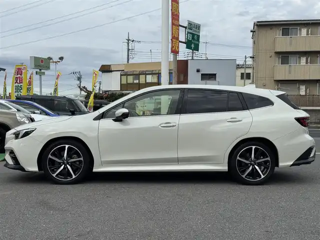 スバル レヴォーグ 1．8GT－H EX 千葉県 2023(令5)年 1.9万km クリスタルホワイトP 4WD/アイサイト/レーダークルーズコントロール/レーンキープアシスト/後方コーナーセンサー/純正ナビ/バック・サイド・フロントカメラ/AM/FM/AUX/BT/フルセグTV/ビルトインETC2.0/前方純正ドラレコ/純正デジタルインナーミラー/電動リアゲート/D/Nパワーシート/全席シートヒーター/パドルシフト/MTモード付AT/AFS/純正フロアマット/純正18インチAW/スマートキー/スペアキー1本/LEDヘッドライト/USB電源/保証書・取説