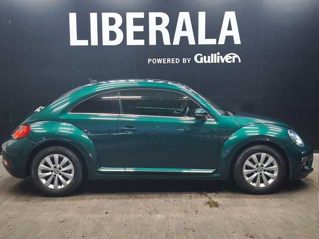 フォルクスワーゲン ザ・ビートル デザイン 群馬県 2017(平29)年 7.8万km ボトルグリーンM 純正ナビ/Bluetooth/フルセグTV/ブラインドスポットアシスト/クルーズコントロール/プッシュスタート/スマートキー/純正16インチAW/ETC/オートライト/USB/HIDヘッドライト