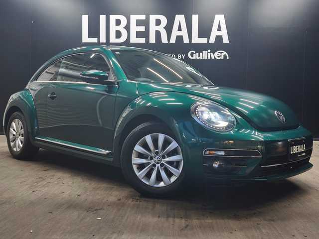 フォルクスワーゲン ザ・ビートル デザイン 群馬県 2017(平29)年 7.8万km ボトルグリーンM 純正ナビ/Bluetooth/フルセグTV/ブラインドスポットアシスト/クルーズコントロール/プッシュスタート/スマートキー/純正16インチAW/ETC/オートライト/USB/HIDヘッドライト