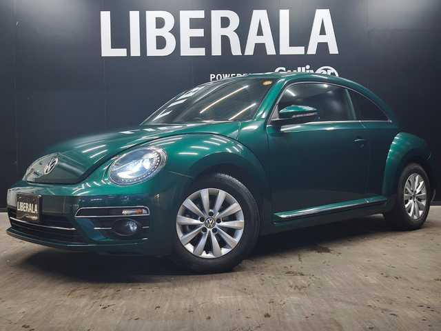 フォルクスワーゲン ザ・ビートル デザイン 群馬県 2017(平29)年 7.8万km ボトルグリーンM 純正ナビ/Bluetooth/フルセグTV/ブラインドスポットアシスト/クルーズコントロール/プッシュスタート/スマートキー/純正16インチAW/ETC/オートライト/USB/HIDヘッドライト