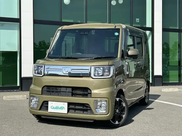 ダイハツ ウェイク G ターボ　レジャーエディション SA Ⅲ 和歌山県 2019(平31)年 4.5万km オフビートカーキM 純正ナビ/フルセグTV/バックカメラ/（BT/USB/AUX/CD/HDMI)/衝突軽減ブレーキ/TRC/レーンキープ/横滑り防止機能/両側パワースライドドア/ドライブレコーダー/ETC/アイドリングストップ/ISOFIX/リアサンシェード/LEDヘッドライト/フォグランプ/オートライト/オートマチックハイビーム