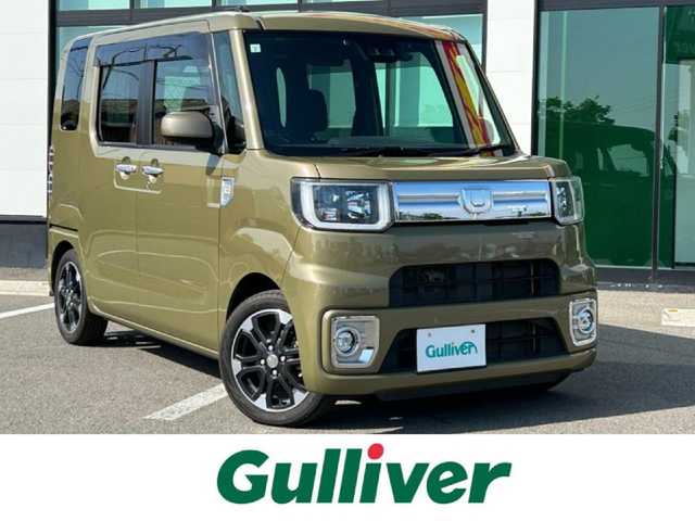 ダイハツ ウェイク G ターボ　レジャーエディション SA Ⅲ 和歌山県 2019(平31)年 4.5万km オフビートカーキM 純正ナビ/フルセグTV/バックカメラ/（BT/USB/AUX/CD/HDMI)/衝突軽減ブレーキ/TRC/レーンキープ/横滑り防止機能/両側パワースライドドア/ドライブレコーダー/ETC/アイドリングストップ/ISOFIX/リアサンシェード/LEDヘッドライト/フォグランプ/オートライト/オートマチックハイビーム