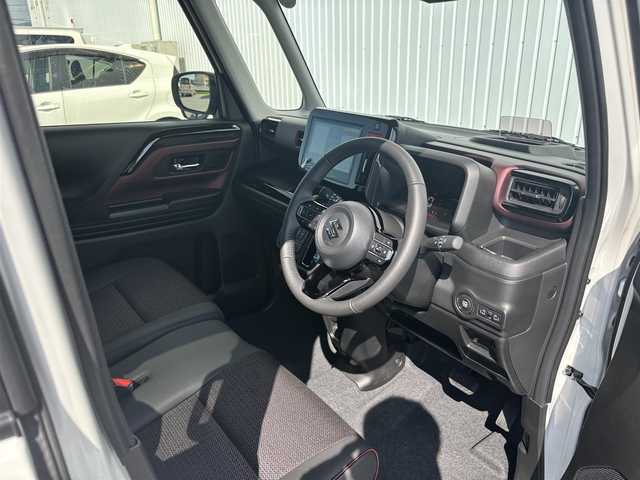 スズキ スペーシア カスタム HYBRID XS ターボ 滋賀県 2024(令6)年 0.1万km ピュアホワイトP 9インチメーカーOPナビ/(Bluetooth/フルセグ/AppelCarplay)/スズキセーフティーサポート/・アダプティブクルーズコントロール/・全方位カメラ/・レーンキープアシスト/・誤発進抑制機能/衝突軽減ブレーキ/標識認識/ヘッドアップディスプレイ/両側電動スライドドア/LEDオートライト/オートハイビーム/フォグ/ハーフレザーシート/シートヒーター/ステアリングヒーター/パドルシフト/電動パーキング/ブレーキホールド/USB