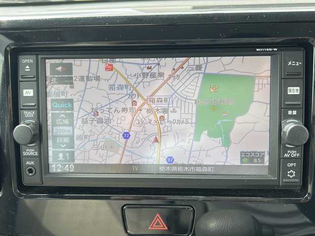 日産 デイズ ルークス S 栃木県 2017(平29)年 2.3万km ブラック 純正SDナビ/Bluetooth CD USB/TV フルセグ/バックカメラ/ETC/ハンドルカバー/純正フロアマット/LEDヘッドライト