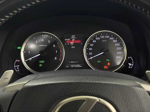 レクサス ＩＳ 300h バージョンL 長崎県 2015(平27)年 10.2万km ホワイトパールクリスタルシャイン 純正ＨＤＤナビ/ＤＶＤ/Blu-rey/フルセグ/バックカメラ/純正エアロパーツ/ブラインドスポットモニター/サンルーフ/黒レザーシート/パワーシート（Ｄ席メモリ付）/エアシート/シートヒーター/レーダークルーズコントロール/スマートキー/ETC/パドルシフト/車高調「純正サス積み込み」/ブラインドスポットモニター/取扱説明書/スペアカードキー/電動リアシェード