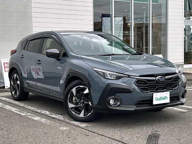 スバル クロストレック リミテッド 秋田県 2024(令6)年 1.5万km 青 純正メモリナビ/Bluetooth、フルセグTV/バックカメラ/前後ドライブレコーダー/レーダークルーズコントロール/レザーシート/前席パワーシート/ステアリングヒーター/純正18インチAW/4WD