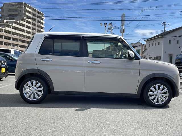 スズキ ラパン X 静岡県 2019(平31)年 6.5万km フォーンベージュメタリック/ホワイト2トーンルーフ プッシュスタート/アイドリングストップ/ETC/ナビ/ABS/横滑り防止装置/衝突被害軽減装置/ヘッドライト(LED)