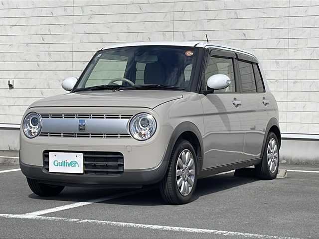 スズキ ラパン X 静岡県 2019(平31)年 6.5万km フォーンベージュメタリック/ホワイト2トーンルーフ プッシュスタート/アイドリングストップ/ETC/ナビ/ABS/横滑り防止装置/衝突被害軽減装置/ヘッドライト(LED)