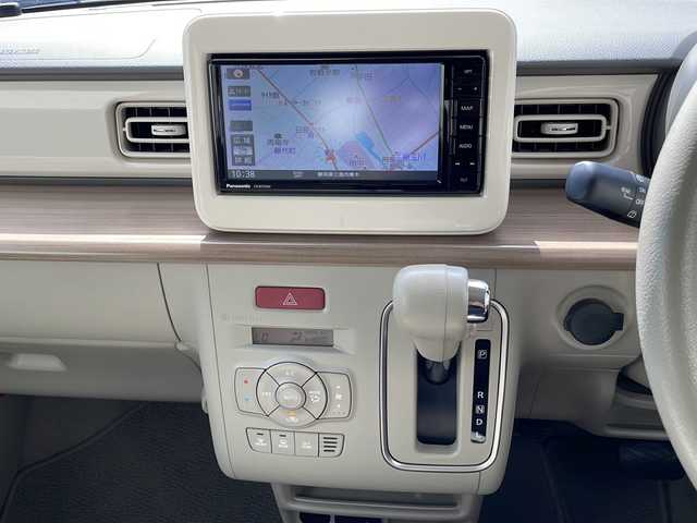 スズキ ラパン X 静岡県 2019(平31)年 6.5万km フォーンベージュメタリック/ホワイト2トーンルーフ プッシュスタート/アイドリングストップ/ETC/ナビ/ABS/横滑り防止装置/衝突被害軽減装置/ヘッドライト(LED)