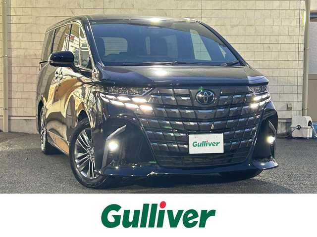 トヨタ アルファード Z 大分県 2024(令6)年 0.9万km ブラック 〇純正12.3インチディスプレイオーディオ（ナビ付）/　ラジオ・BT・USB・HDMI・フルセグ/〇パノラミックビューモニター/〇革シート/〇左右独立ムーンルーフ/〇ウッドステアリング/〇静電式ステアリングスイッチ/〇カラーヘッドアップディスプレイ/〇ユニバーサルステップ/〇オートハイビームアシスト/〇LEDヘッドライト/〇純正フォグランプ/〇2列目エクゼクティブパワーシート/〇デジタルインナーミラー/〇パワーバックドア/〇スマートキー/〇エンジンプッシュスタート/〇保証書/〇スペアキー