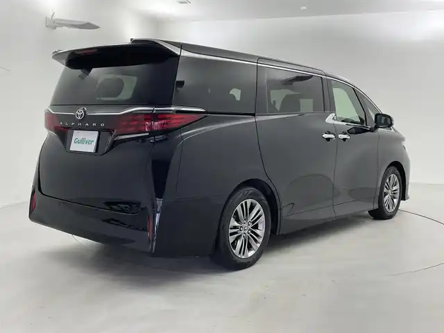 トヨタ アルファード Z 福井県 2024(令6)年 0.9万km ブラック 純正12.3インチディスプレイオーディオ（ナビ付）/-ラジオ・BT・USB・HDMI・フルセグ/パノラミックビューモニター/革シート/左右独立ムーンルーフ/ウッドステアリング/静電式ステアリングスイッチ/カラーヘッドアップディスプレイ/ユニバーサルステップ/オートハイビームアシスト/LEDヘッドライト/純正フォグランプ/2列目エクゼクティブパワーシート/デジタルインナーミラー/パワーバックドア/スマートキー/エンジンプッシュスタート/保証書/スペアキー