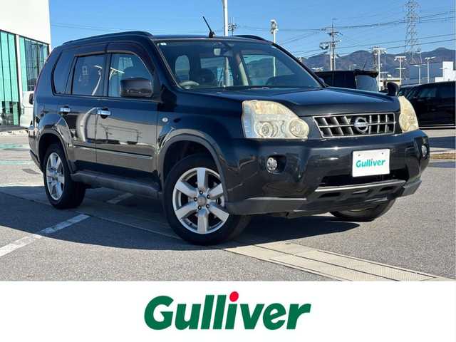 日産 エクストレイル 20X 滋賀県 2009(平21)年 19.5万km ダイヤモンドブラック 純正メモリナビ/・AM/FM/・CD/DVD/・SD/・MusicStocker/・フルセグTV/バックカメラ/ETC/オートマチックヘッドライト/HIDヘッドライト/革巻きステアリング/電動格納ミラー