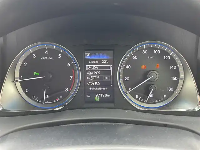 トヨタ ハリアー プログレス スタイルブルーイッシュ 愛媛県 2019(平31)年 9.8万km ブラックマイカ 純正ナビ　/フルセグTV/BT/CD/DVD/BD/全周囲カメラ　/モデリスタエアロ　/JBLサウンド/トヨタセーフティセンス　/レーダークルーズコントロール　/D/N席パワーシート　/D/N席シートヒーター　　/D/N席シートエアコン　/D席シートメモリー機能/電動リアゲート/スペアキー1本/カードキー1枚/電動パーキングブレーキ/AutoHold/ヒートミラー/電格ミラー/後付スマホ置き/現状社外ステアリングホイール/積込純正ステアリングホイール/ETC/コムテックレーダー探知機/純正ラゲッジマット/TRDドアハンドルプロテクター/LEDヘッドライト/現状サマー(社外AW)(235/55/R18)/TOYO TIRES　PROXESCL1SUV/積込スタッドレス(純正AW)(225/60/R18)/PIRELLI ICE ZERO