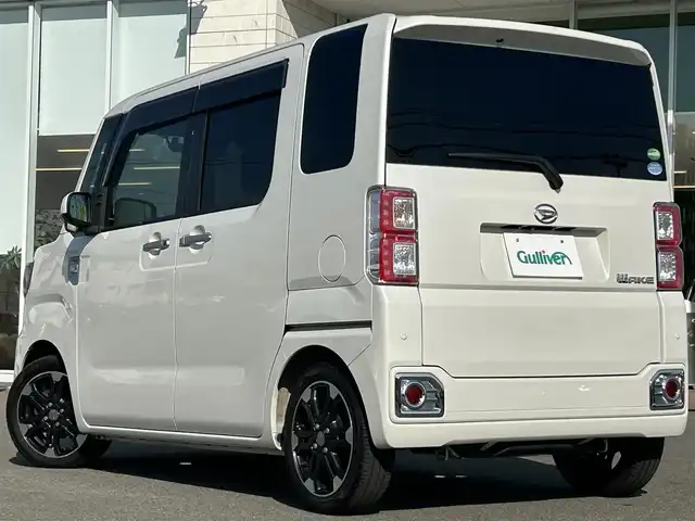 ダイハツ ウェイク G ターボ　レジャーエディション SA Ⅲ 兵庫県 2018(平30)年 2.5万km パールホワイトⅢ 純正メモリナビ/BTオーディオ/フルセグTV/バックカメラ/ETC/前方ドライブレコーダー/純正フリップダウン/両側パワースライドドア/LEDオートライト/スマートアシスト/衝突被害軽減装置