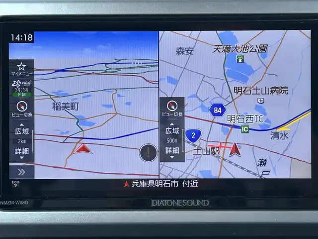 ダイハツ ウェイク G ターボ　レジャーエディション SA Ⅲ 兵庫県 2018(平30)年 2.5万km パールホワイトⅢ 純正メモリナビ/BTオーディオ/フルセグTV/バックカメラ/ETC/前方ドライブレコーダー/純正フリップダウン/両側パワースライドドア/LEDオートライト/スマートアシスト/衝突被害軽減装置