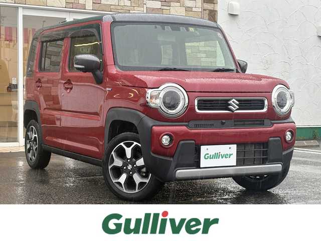 スズキ ハスラー HYBRID X ターボ 徳島県 2020(令2)年 1.6万km フェニックスレッドパール/ガンメタリック2トーンルーフ 全方位モニター付メモリーナビ装着車/（Bluetooth/フルセグ/CD/DVD/AppleCarPlay/androidauto/USB）/スズキセーフティサポート/・デュアルブレーキサポート/・後退時ブレーキサポート/・誤発進抑制機能装置/・後方誤発進抑制機能装置/・車線逸脱抑制希望/・車線逸脱警報機能/・ふらつき警報/・標識認識機能/・アダプティブクルーズコントロール/・先行車発信お知らせ機能/・全方位カメラ/ターボ/シートヒーター/前後ドライブレコーダー/プッシュスタート/スマートキー