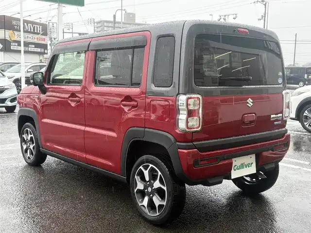 スズキ ハスラー HYBRID X ターボ 徳島県 2020(令2)年 1.6万km フェニックスレッドパール/ガンメタリック2トーンルーフ 全方位モニター付メモリーナビ装着車/（Bluetooth/フルセグ/CD/DVD/AppleCarPlay/androidauto/USB）/スズキセーフティサポート/・デュアルブレーキサポート/・後退時ブレーキサポート/・誤発進抑制機能装置/・後方誤発進抑制機能装置/・車線逸脱抑制希望/・車線逸脱警報機能/・ふらつき警報/・標識認識機能/・アダプティブクルーズコントロール/・先行車発信お知らせ機能/・全方位カメラ/ターボ/シートヒーター/前後ドライブレコーダー/プッシュスタート/スマートキー