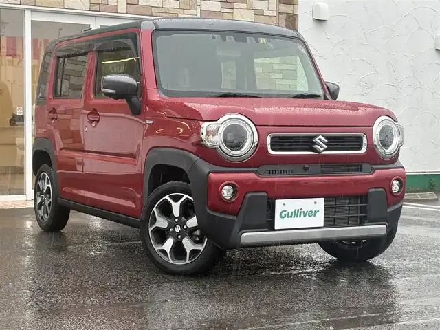 スズキ ハスラー HYBRID X ターボ 徳島県 2020(令2)年 1.6万km フェニックスレッドパール/ガンメタリック2トーンルーフ 全方位モニター付メモリーナビ装着車/（Bluetooth/フルセグ/CD/DVD/AppleCarPlay/androidauto/USB）/スズキセーフティサポート/・デュアルブレーキサポート/・後退時ブレーキサポート/・誤発進抑制機能装置/・後方誤発進抑制機能装置/・車線逸脱抑制希望/・車線逸脱警報機能/・ふらつき警報/・標識認識機能/・アダプティブクルーズコントロール/・先行車発信お知らせ機能/・全方位カメラ/ターボ/シートヒーター/前後ドライブレコーダー/プッシュスタート/スマートキー