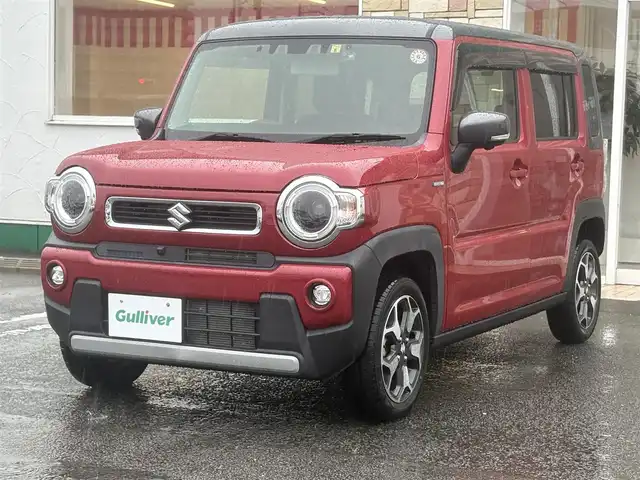 スズキ ハスラー HYBRID X ターボ 徳島県 2020(令2)年 1.6万km フェニックスレッドパール/ガンメタリック2トーンルーフ 全方位モニター付メモリーナビ装着車/（Bluetooth/フルセグ/CD/DVD/AppleCarPlay/androidauto/USB）/スズキセーフティサポート/・デュアルブレーキサポート/・後退時ブレーキサポート/・誤発進抑制機能装置/・後方誤発進抑制機能装置/・車線逸脱抑制希望/・車線逸脱警報機能/・ふらつき警報/・標識認識機能/・アダプティブクルーズコントロール/・先行車発信お知らせ機能/・全方位カメラ/ターボ/シートヒーター/前後ドライブレコーダー/プッシュスタート/スマートキー