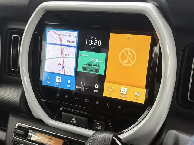 スズキ ハスラー HYBRID X ターボ 徳島県 2020(令2)年 1.6万km フェニックスレッドパール/ガンメタリック2トーンルーフ 全方位モニター付メモリーナビ装着車/（Bluetooth/フルセグ/CD/DVD/AppleCarPlay/androidauto/USB）/スズキセーフティサポート/・デュアルブレーキサポート/・後退時ブレーキサポート/・誤発進抑制機能装置/・後方誤発進抑制機能装置/・車線逸脱抑制希望/・車線逸脱警報機能/・ふらつき警報/・標識認識機能/・アダプティブクルーズコントロール/・先行車発信お知らせ機能/・全方位カメラ/ターボ/シートヒーター/前後ドライブレコーダー/プッシュスタート/スマートキー