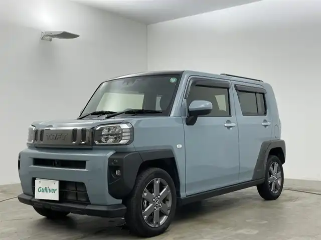 ダイハツ タフト G ターボ 岡山県 2020(令2)年 5.2万km レイクブルーメタリック カロッツェリア７インチメモリーナビ/（CD/DVD/BT/フルセグTV）/全方位カメラ/ステアリングスイッチ/追従型クルーズコントロール/ビルトインETC/ガラスルーフ/ルーフレール/前席シートヒーター/シートカバー/純正15インチアルミホイール/前後ドライブレコーダー/コーナーセンサー（前後）/LEDヘッドライト/オートライト/衝突軽減ブレーキ/USB充電のみ