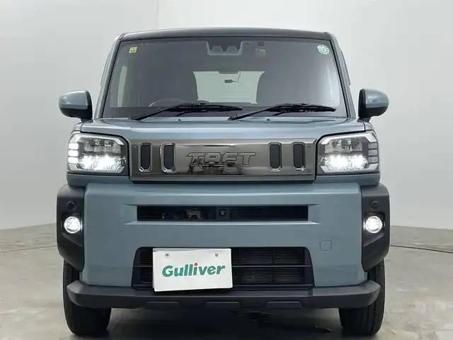 ダイハツ タフト G ターボ 岡山県 2020(令2)年 5.2万km レイクブルーメタリック カロッツェリア７インチメモリーナビ/（CD/DVD/BT/フルセグTV）/全方位カメラ/ステアリングスイッチ/追従型クルーズコントロール/ビルトインETC/ガラスルーフ/ルーフレール/前席シートヒーター/シートカバー/純正15インチアルミホイール/前後ドライブレコーダー/コーナーセンサー（前後）/LEDヘッドライト/オートライト/衝突軽減ブレーキ/USB充電のみ
