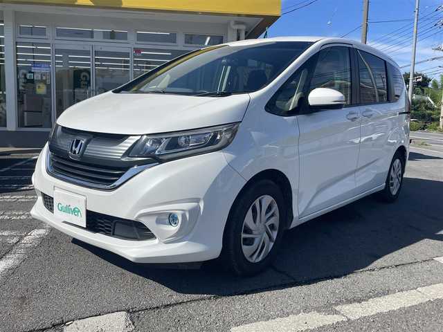 ホンダ フリード G ホンダセンシング 神奈川県 2018(平30)年 3.9万km ホワイトオーキッドパール 保証書/取扱説明書/純正ナビ（VXM-185VFi）/AM・FM・CD・DVD・BT・SD・フルセグTV/バックカメラ/econシステム/追従クルーズコントロール/衝突軽減システム/両側パワースライドドア/フォグランプ/LEDヘッドライト/オートライト/スマートキー/３列シート/ウォークスルー